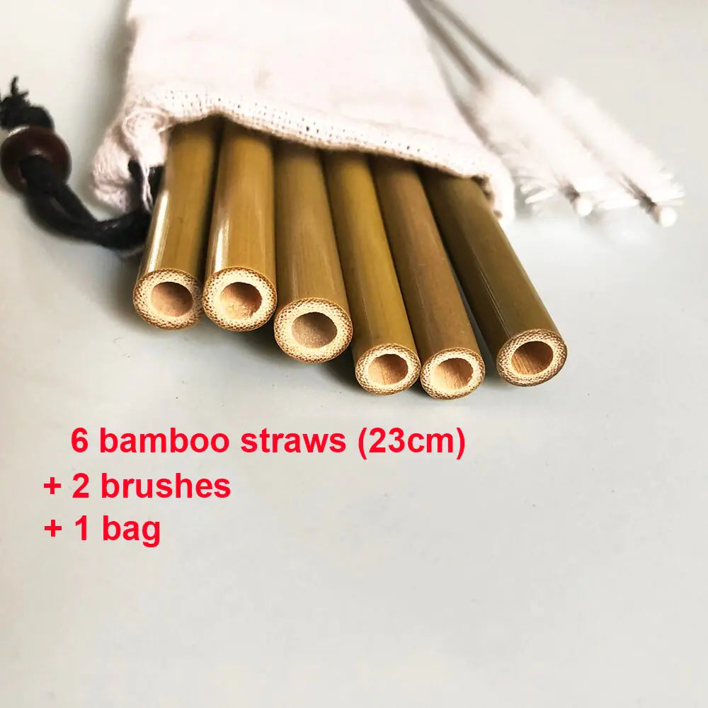 Paille de bambou biologique naturelle